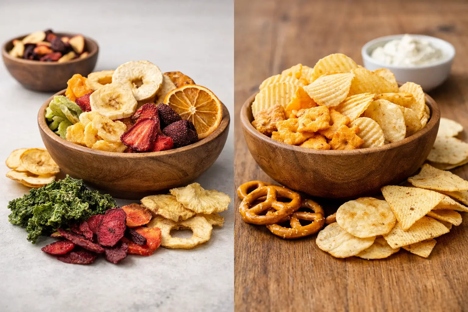 Dehydrated Snacks vs Baked Snacks