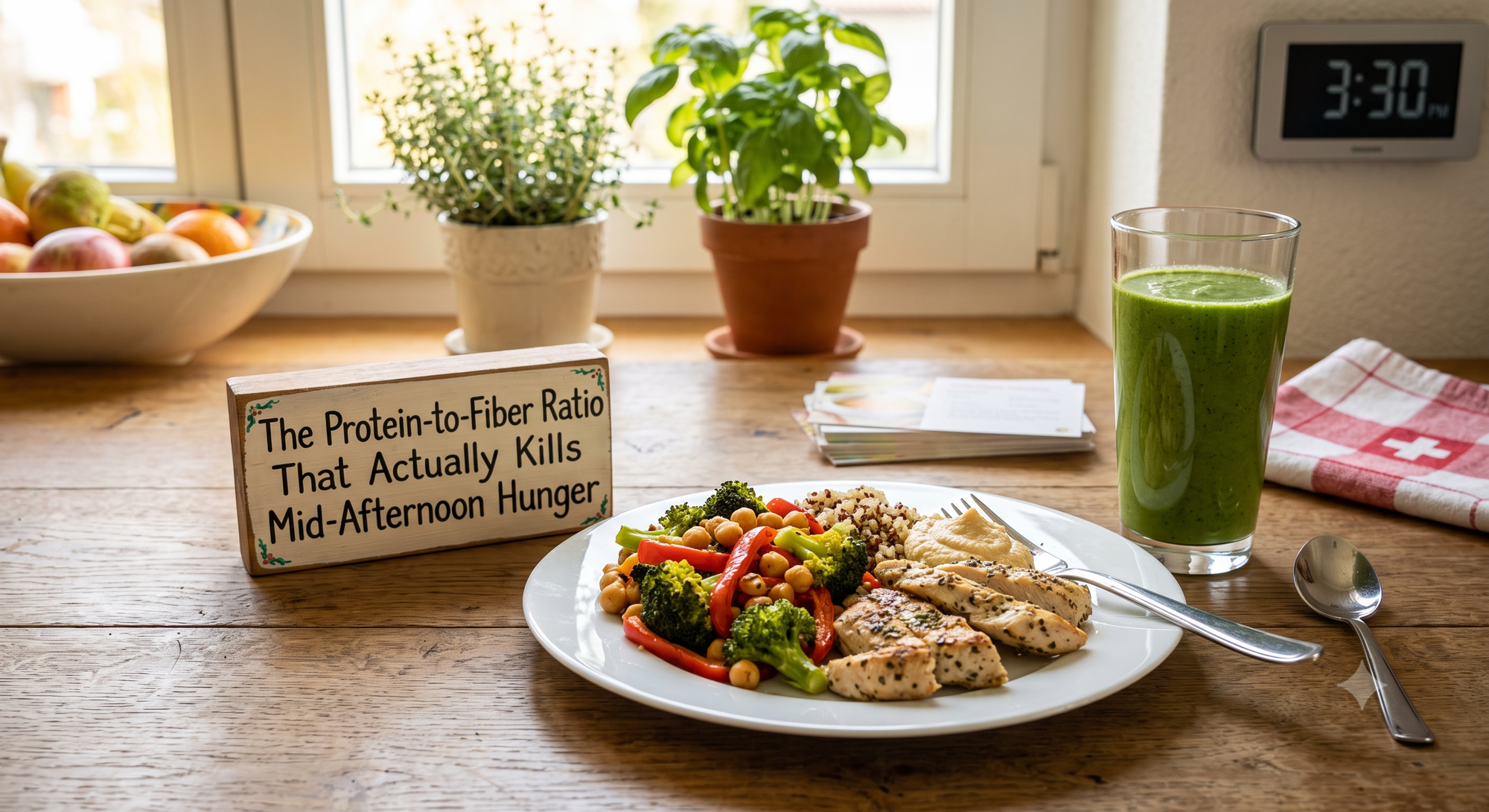 The Protein-to-Fiber Ratio That Actually Kills Mid-Afternoon Hunger