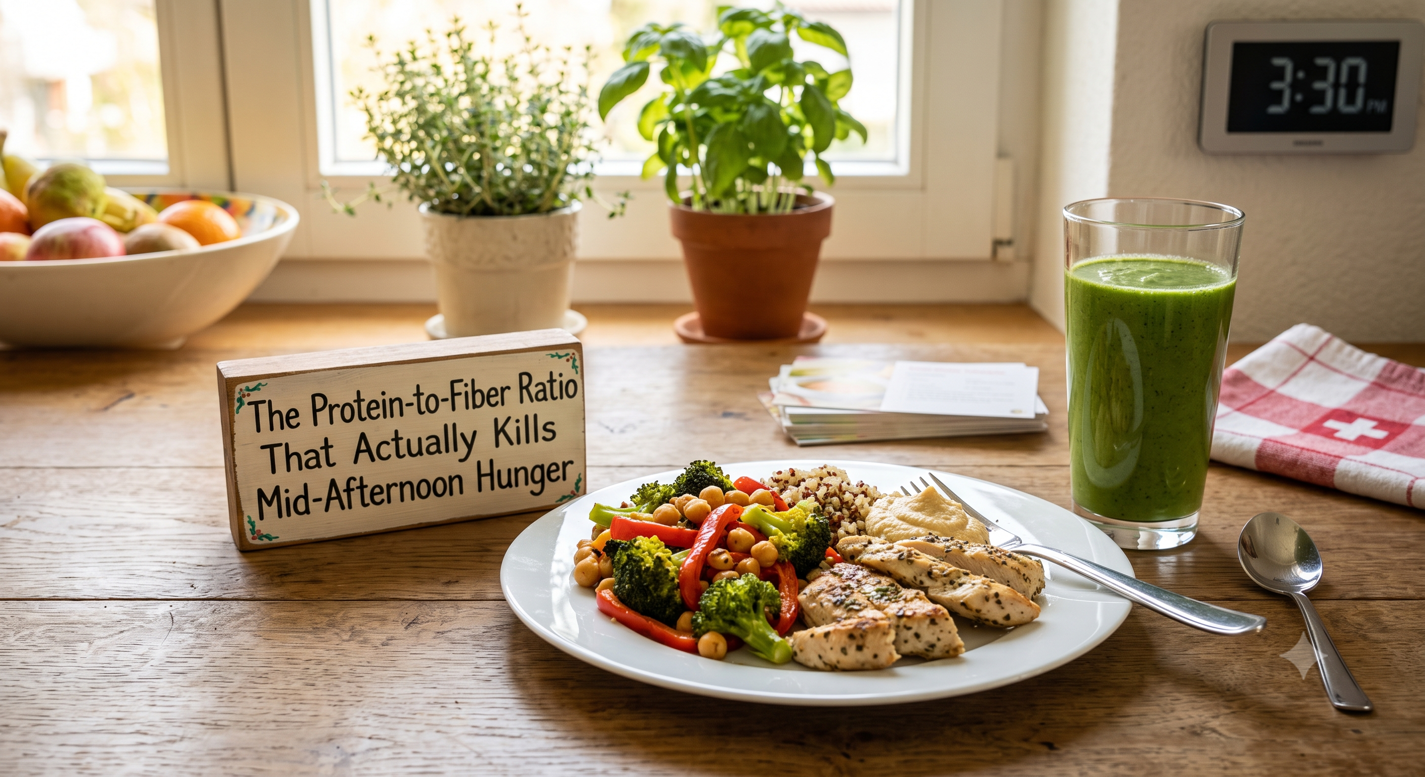 The Protein-to-Fiber Ratio That Actually Kills Mid-Afternoon Hunger