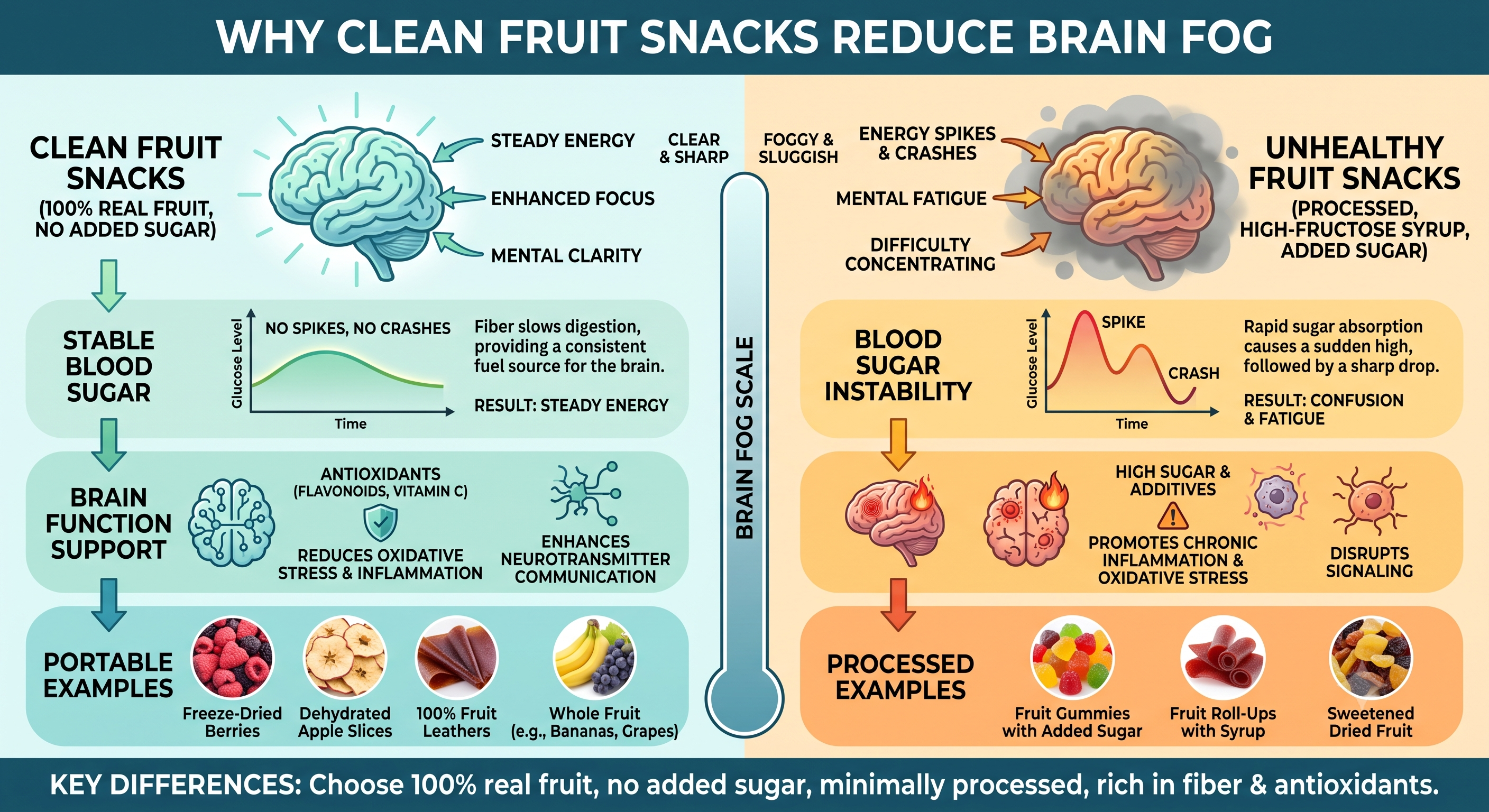 The gut-brain connection: why clean fruit snacks reduce brain fog
