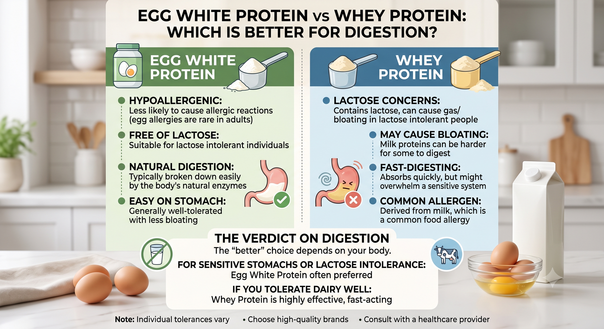 Egg White Protein vs Whey: Which Is Better for Digestion?