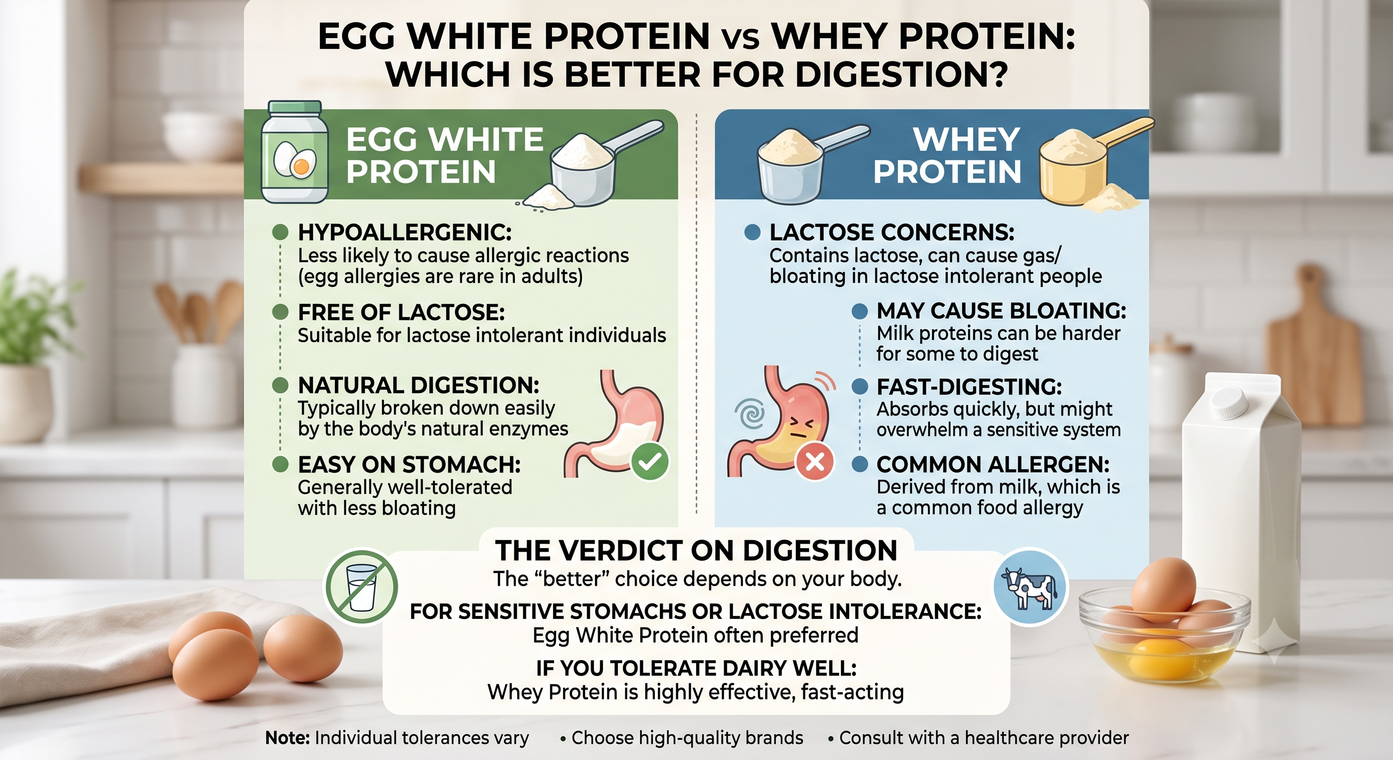 Egg White Protein vs Whey: Which Is Better for Digestion?