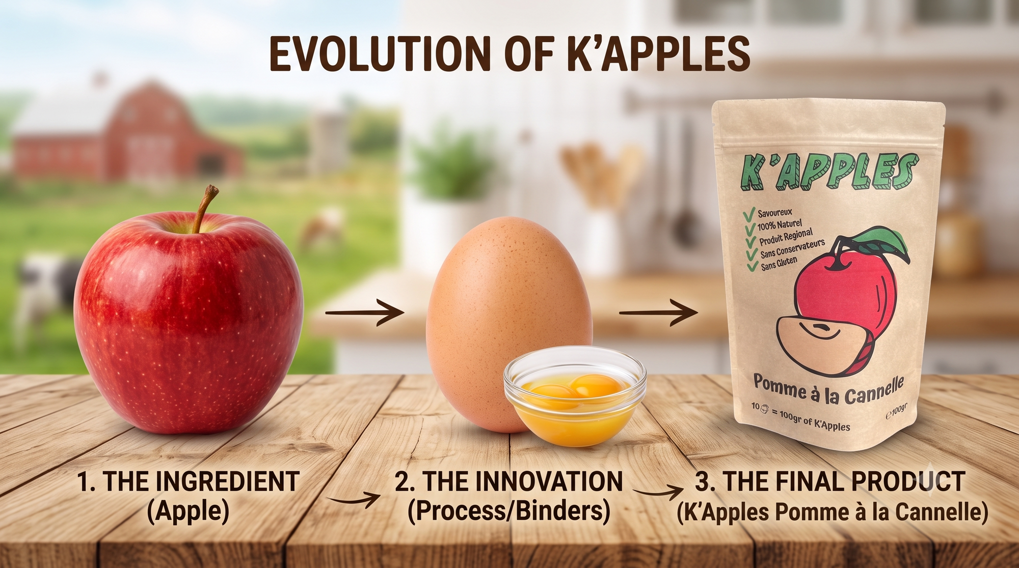 Visualizing the Evolution of the Apple Snack: From Fruit to Award-Winning K’Apples