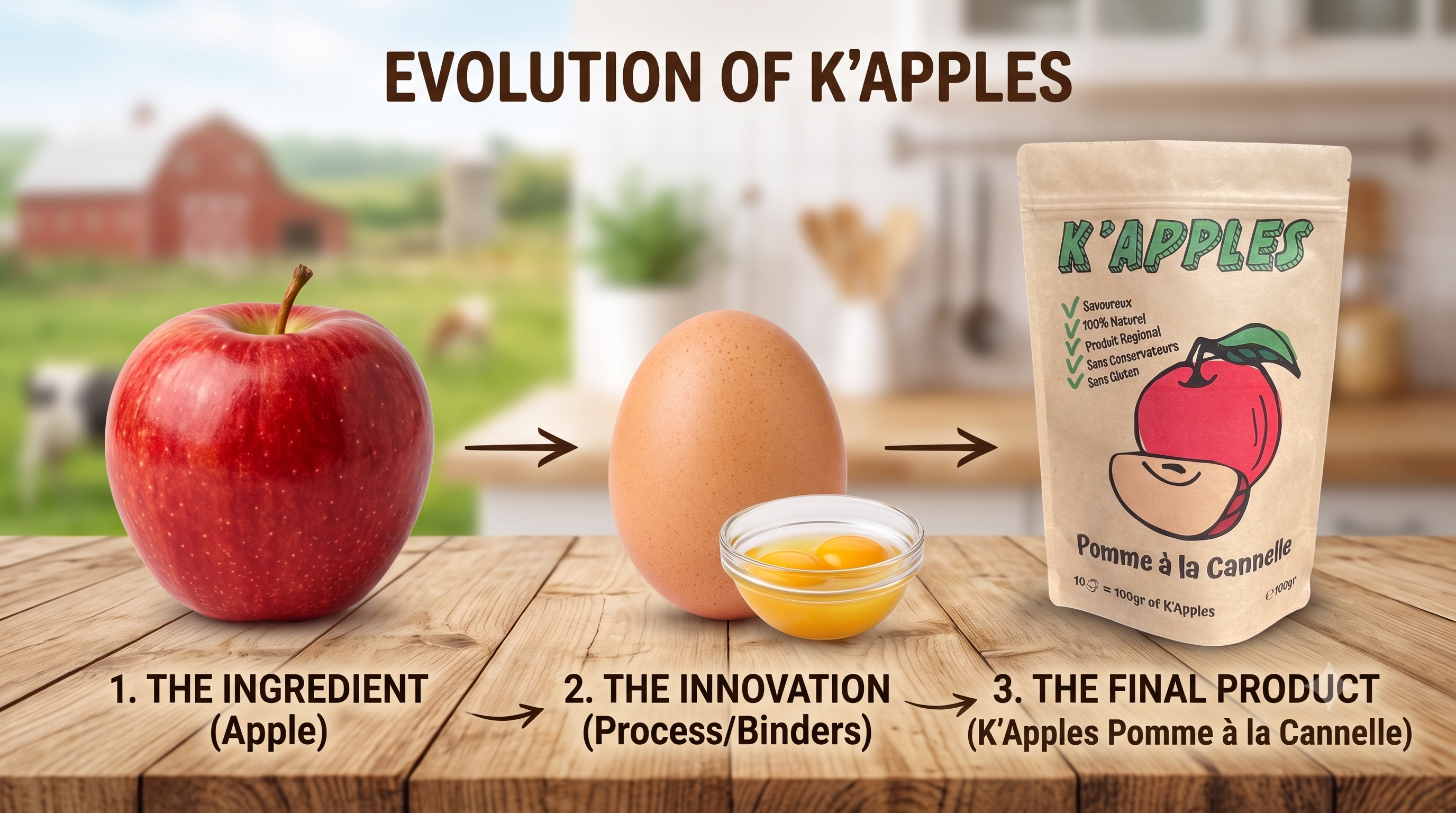 Visualizing the Evolution of the Apple Snack: From Fruit to Award-Winning K’Apples