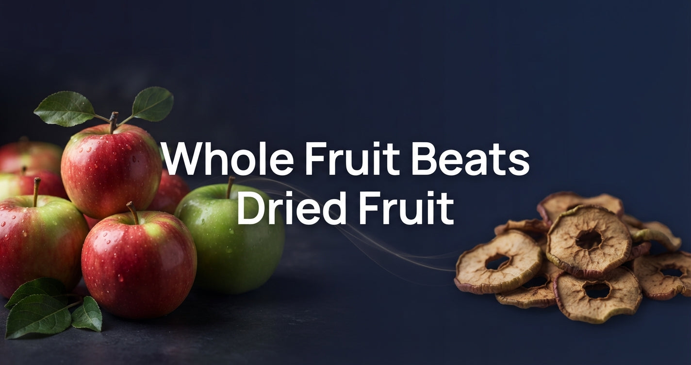Natural Apple Snacks vs Dried Fruit: Why Whole-Fruit Wins in 2026