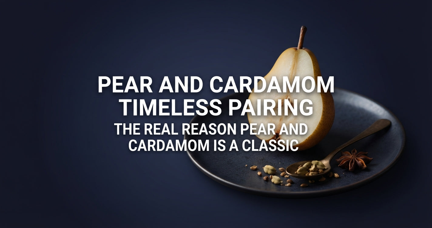 The chemistry of Cardamom and Pear: A gourmet profile