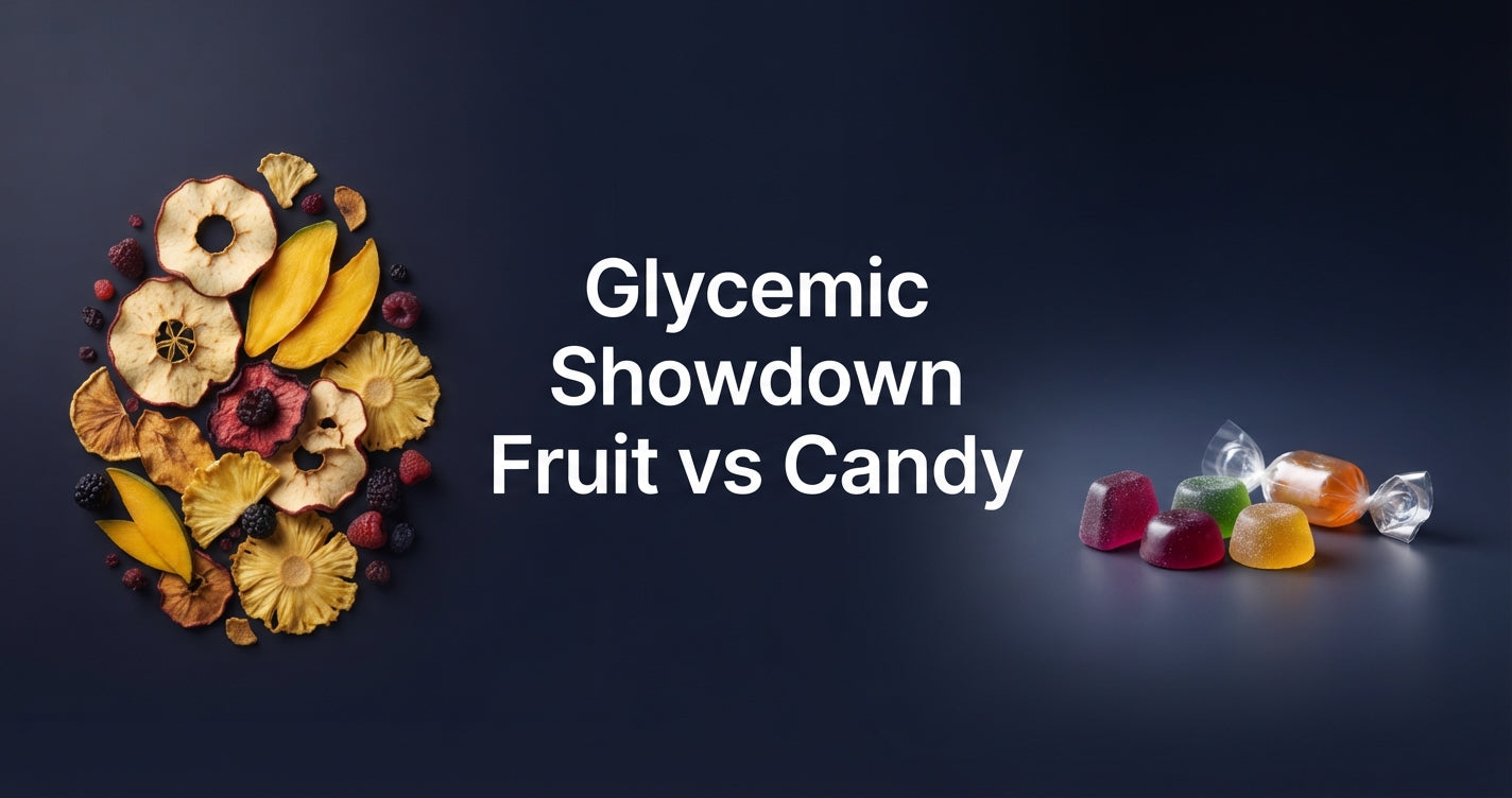 The real glycemic impact of eating dehydrated fruit vs candy