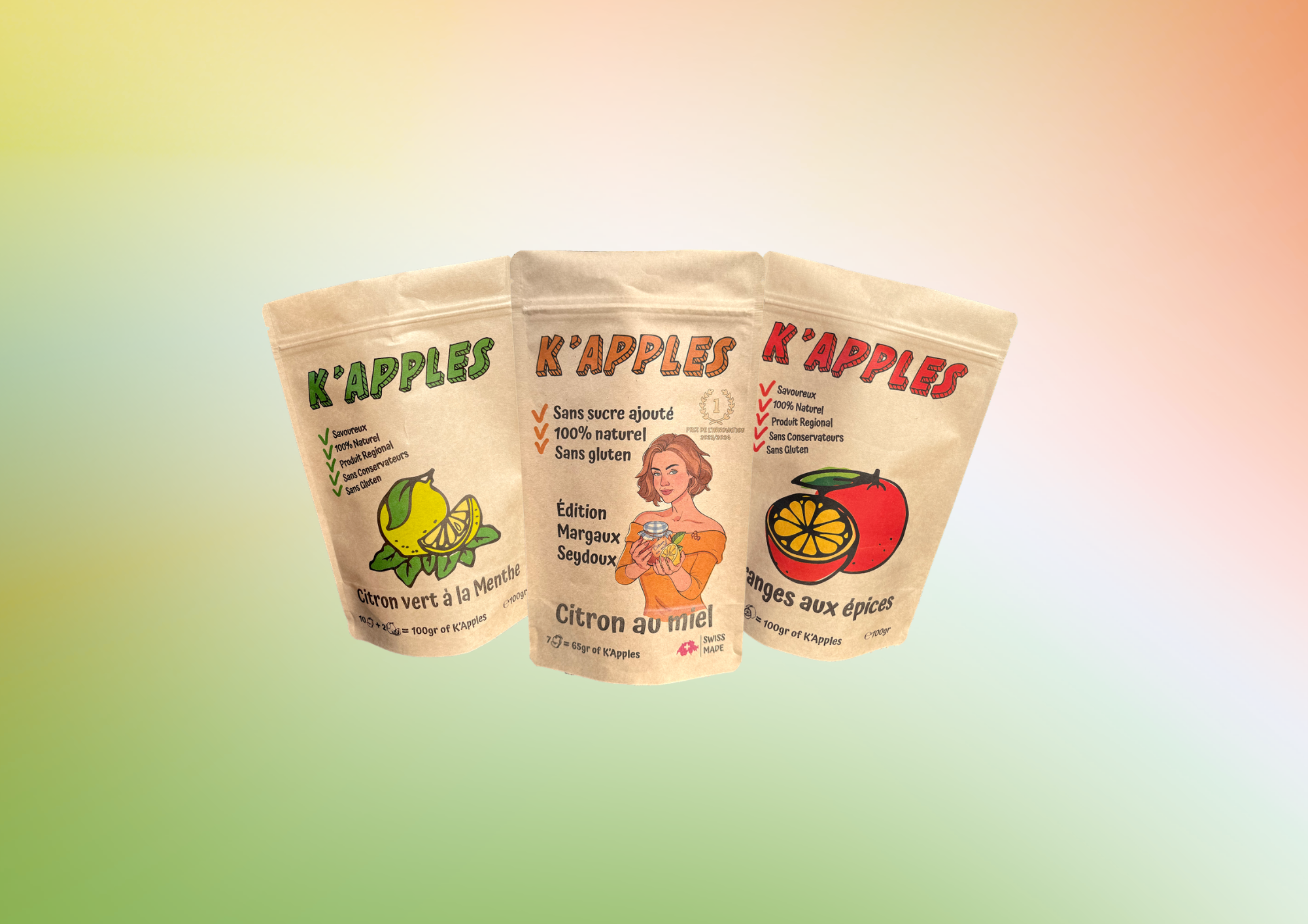 K'Apples. Different kits