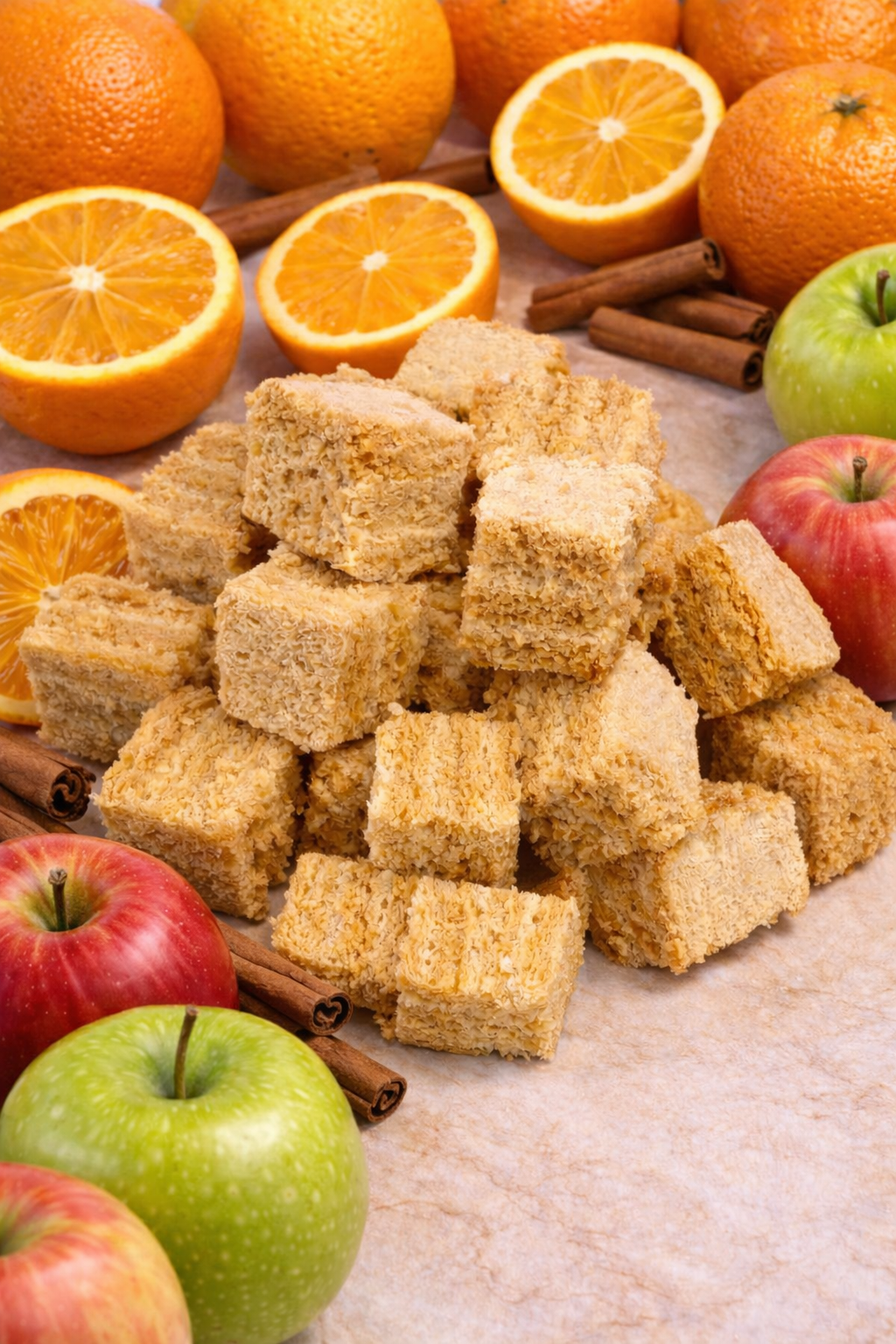 K'Apples. Orange with cinnamon